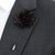 flower lapel pin, black silk