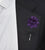 men's brooch, purple flower lapel pin
