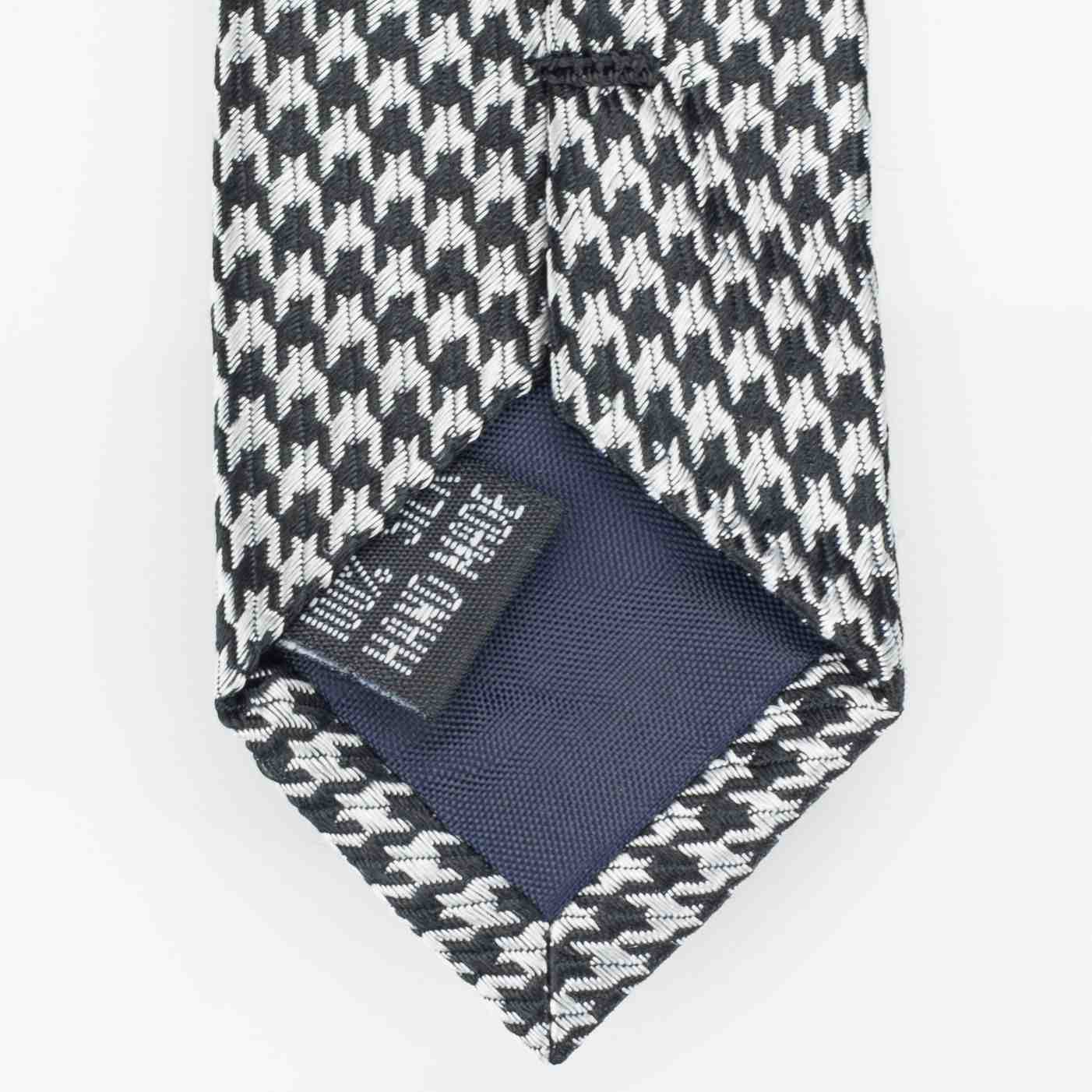 handmade silk tie, grey