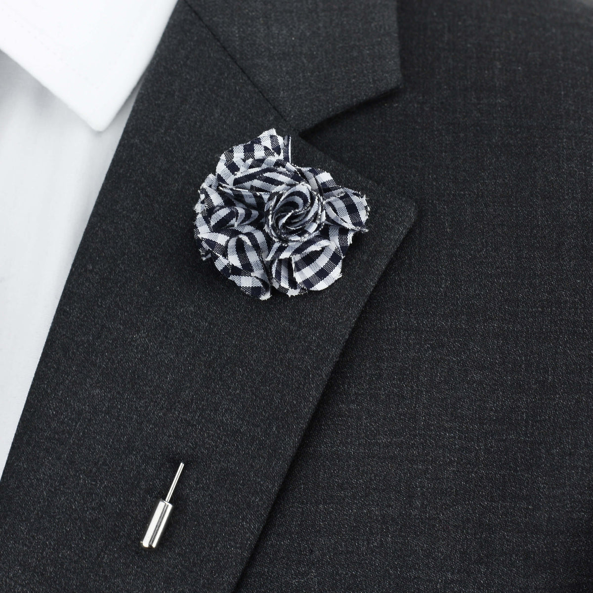 Suit with new arrivals flower pin