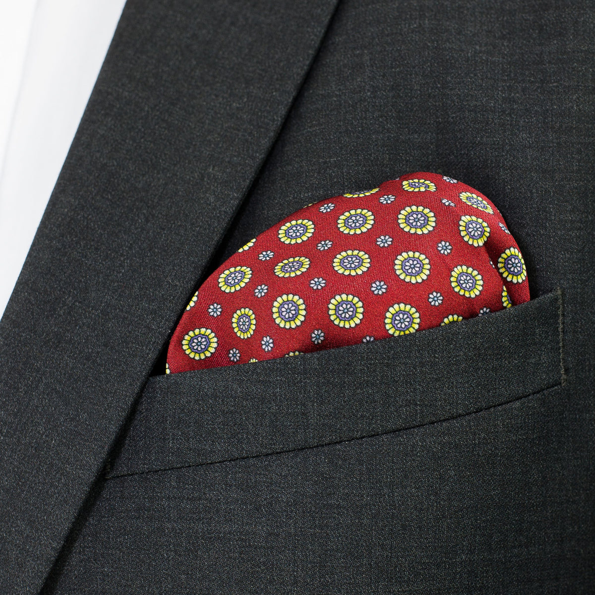 Burgundy Silk Pocket Square Lapel Pins Ties Pocket Squares Mr Lapel