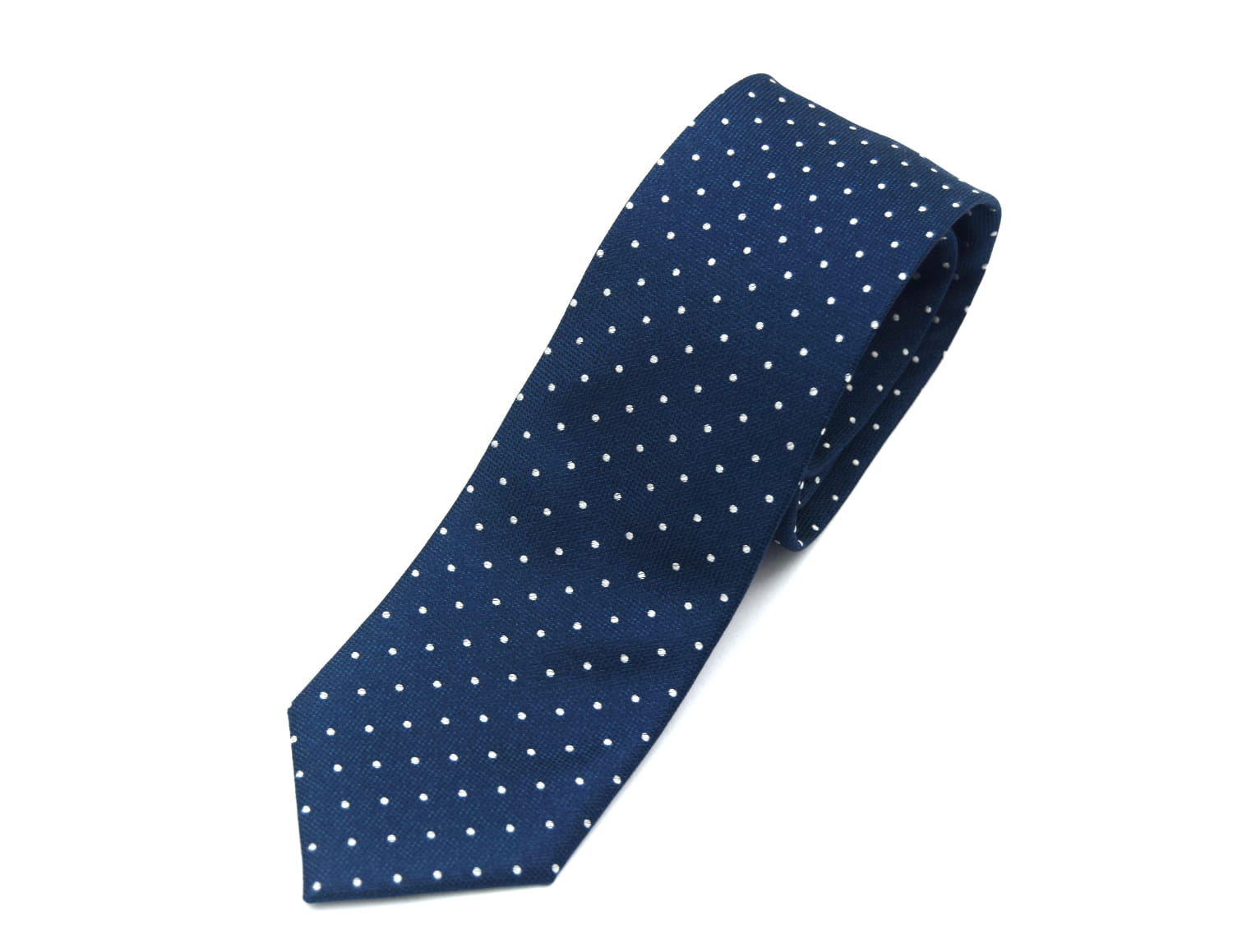 Blue polka dot tie