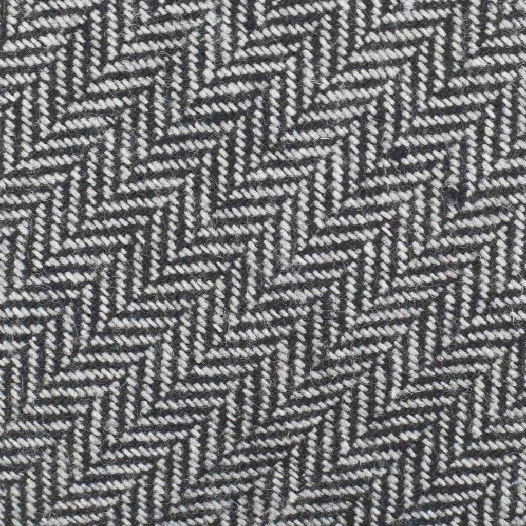 grey woolen herringbone tie close-up