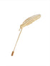 Gold Feather Lapel Pin