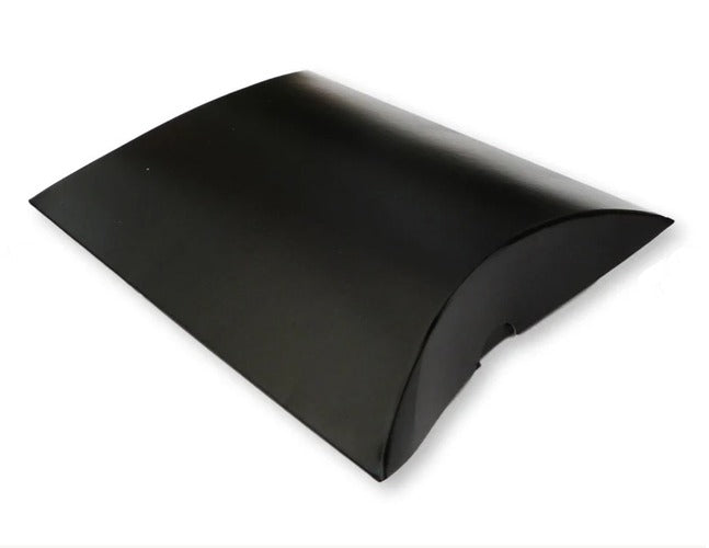 Environmentally friendly black card presentation box, shown against a white background