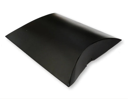 Environmentally friendly black card presentation box, shown against a white background