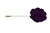 felt lapel pin flower in purple for men's suit