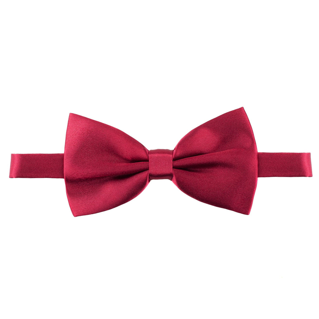 Red bow tie on a white background