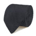 Cravate en soie tricotée noire