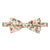 cream floral bow tie, easy fasten bow tie