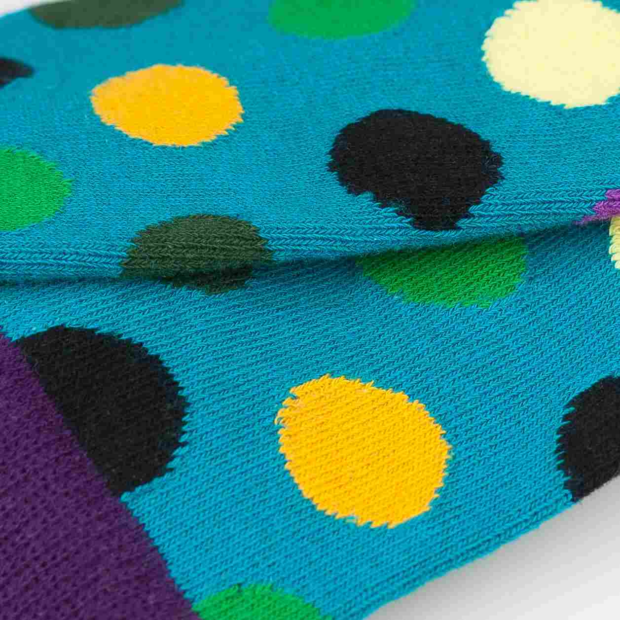 men's polka dot socks, combed cotton socks
