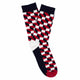 men's red socks, combed cotton