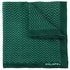 Pochette de costume en laine verte à zigzags
