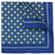 blue silk pocket square