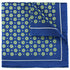 Pochette de costume en soie bleu marine