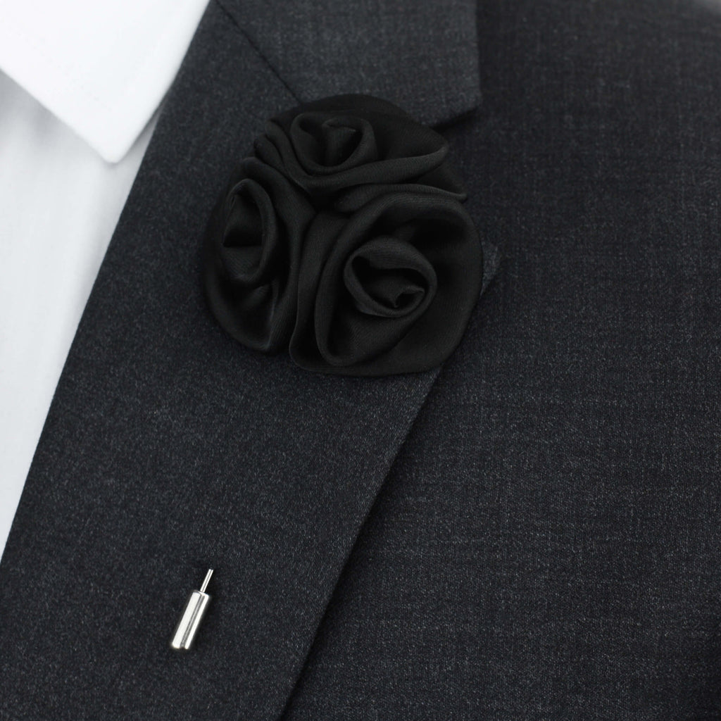 silk button hole flower, lapel pin flower