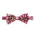 burgundy floral bow tie
