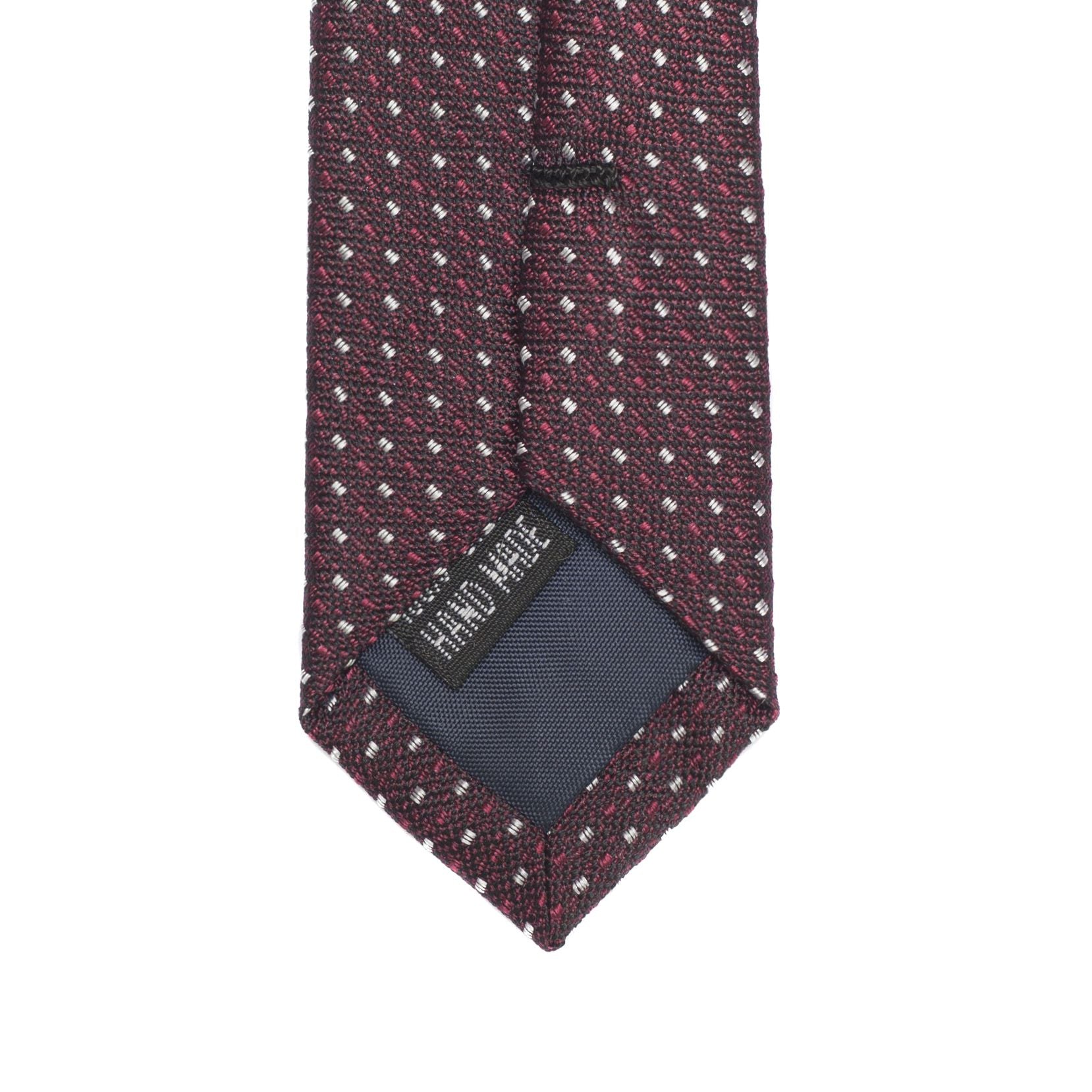 Burgundy silk tie