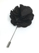 groomsman black silk button hole, black silk lapel flower