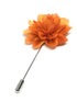 Alfiler de solapa con flor Amour, naranja