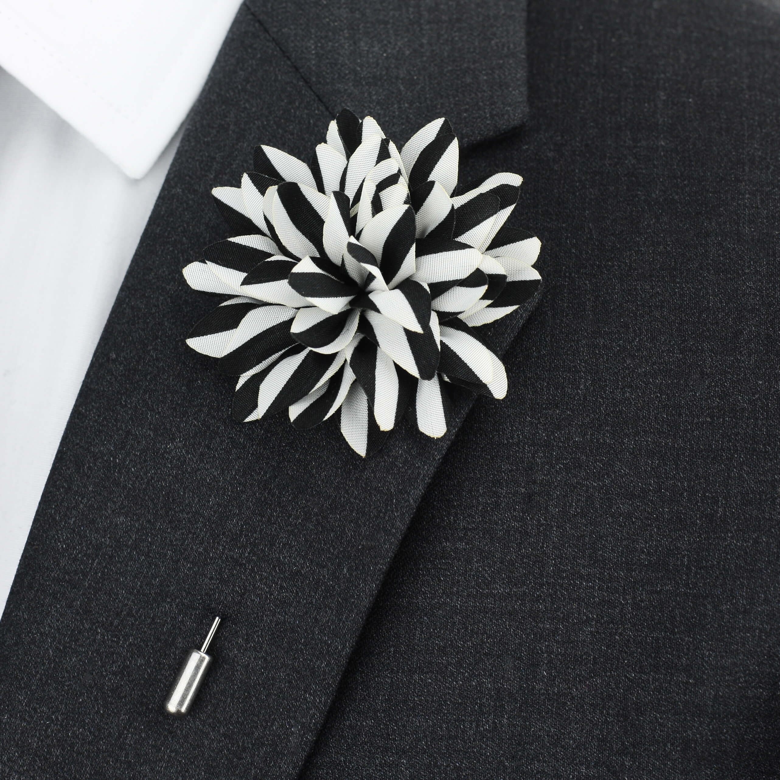 White flower pin on sale