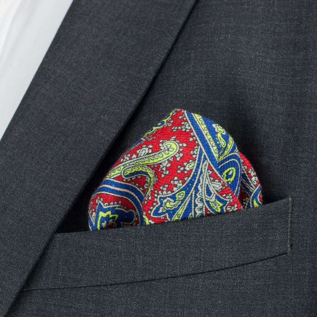 paisley pocket square