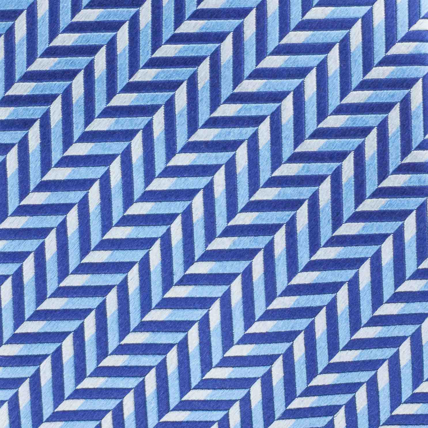 blue herringbone neck tie