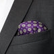 purple silk pocket square