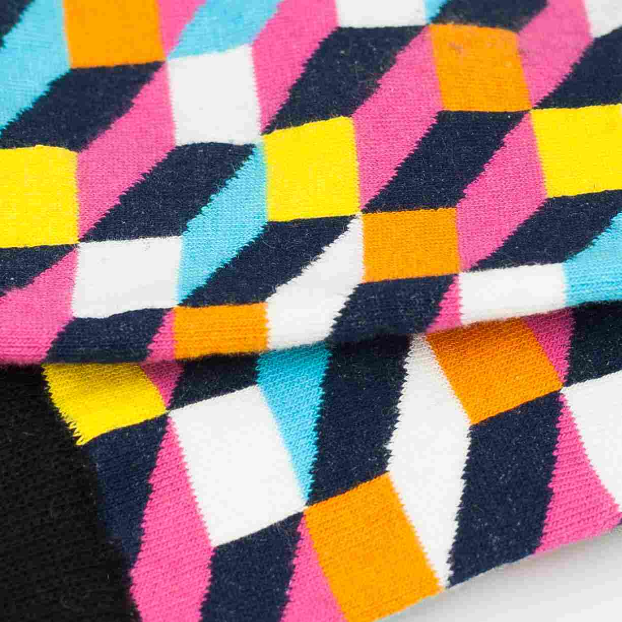 multicoloured men's socks, combed cotton
