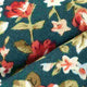 easy fasten bow tie, green floral pattern
