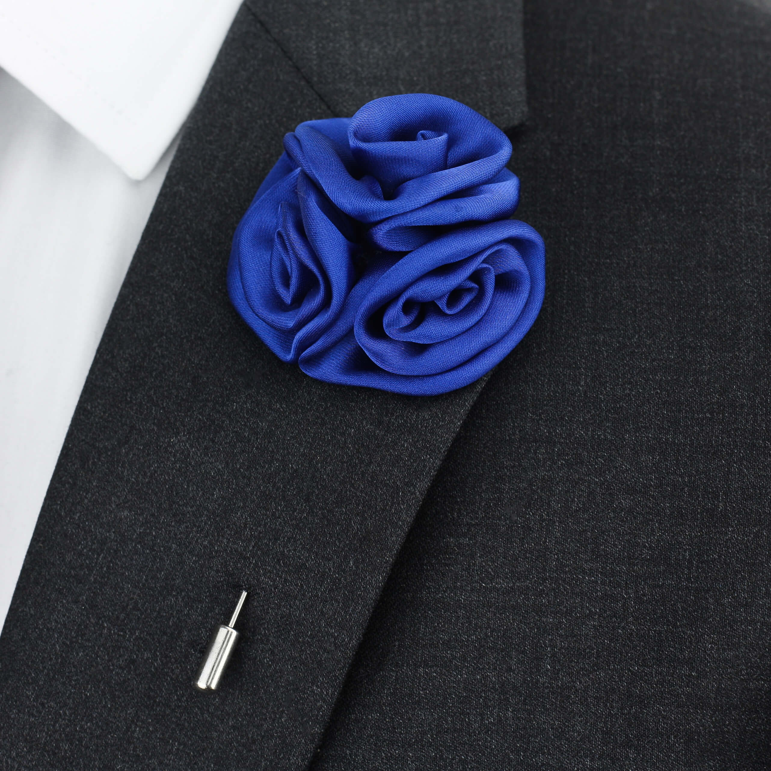 Triple Rose Lapel Pin Blue Lapel Pins Ties Pocket Squares Mr Lapel