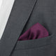 burgundy wool pocket square, burgundy handkerchief