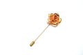 rose gold lapel pin flower, men's brooch