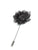 grey lapel pin flower