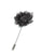 grey lapel pin flower