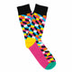 multicoloured men's socks, combed cotton