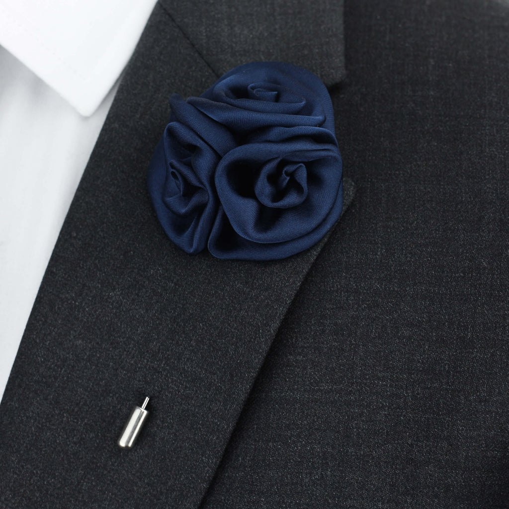 silk button hole flower, lapel pin flower