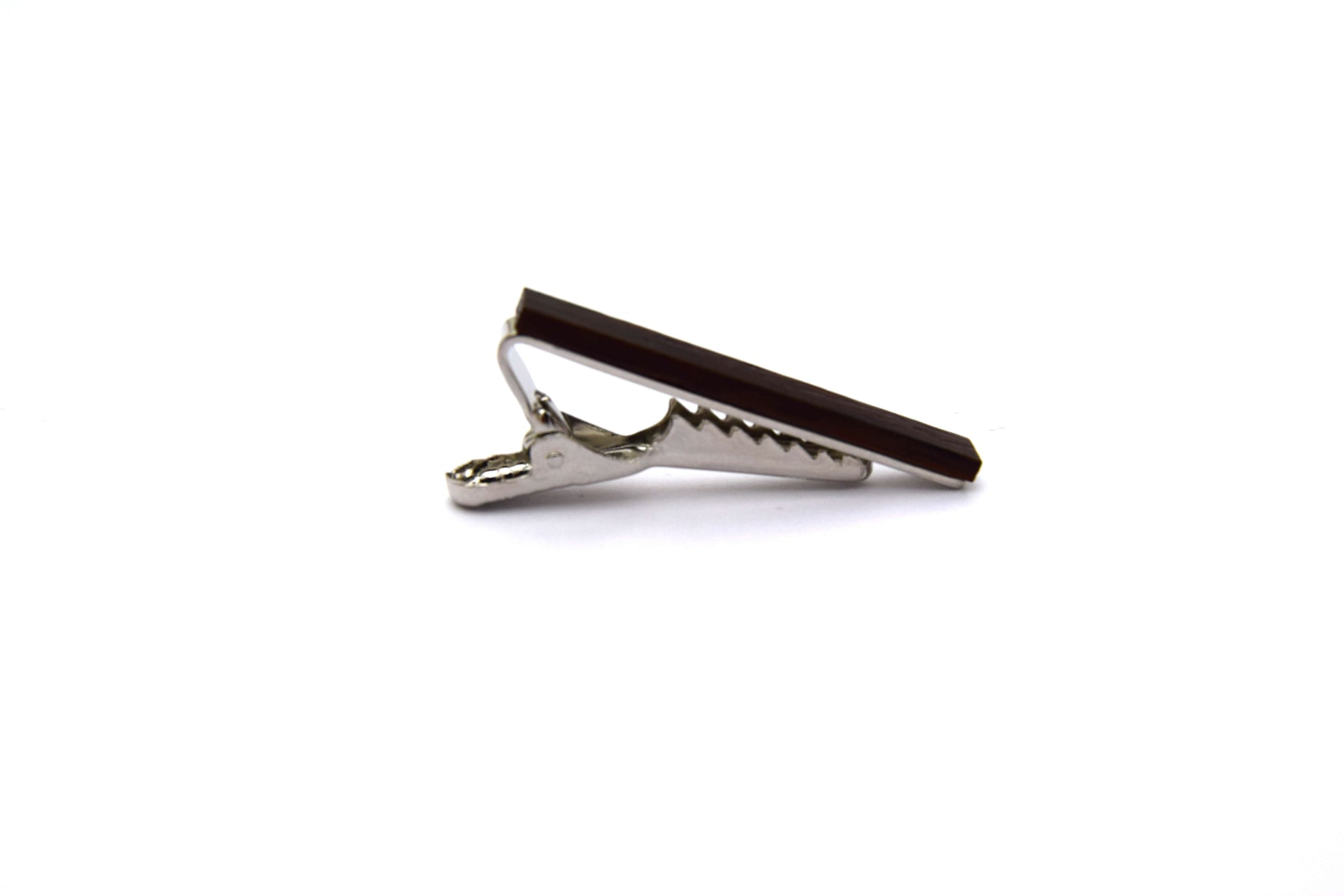 wooden tie clip, walnut wood tie clip