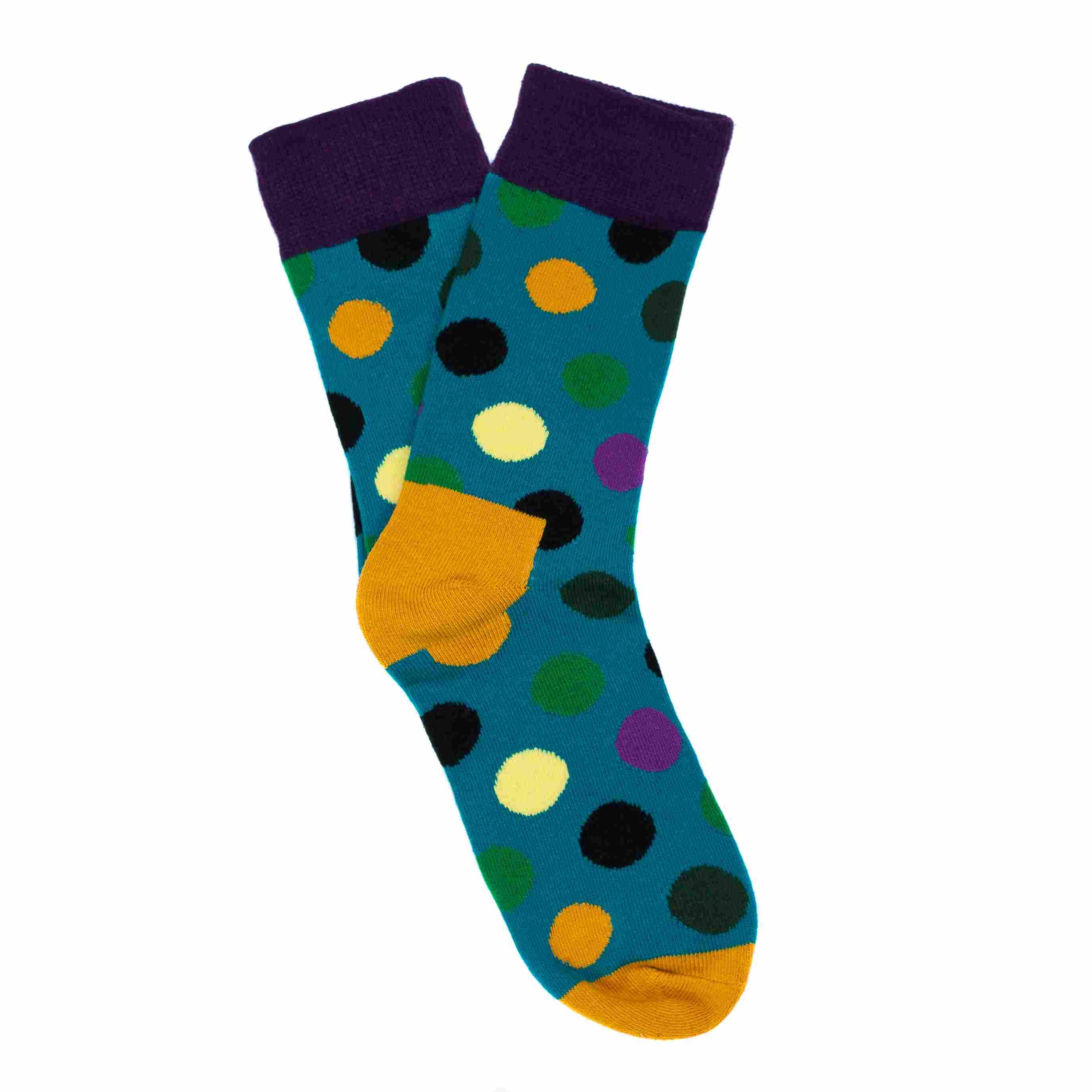 men's polka dot socks, combed cotton socks