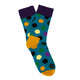 men's polka dot socks, combed cotton socks
