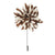 brown and white stripe lapel pin flower