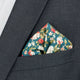 green floral pocket square