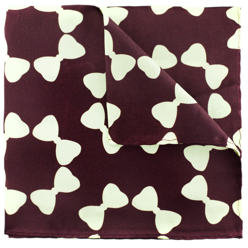 Burgundy pocket square