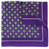 Pochette de costume en soie violette