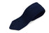Cravate en soie tricotée bleu marine