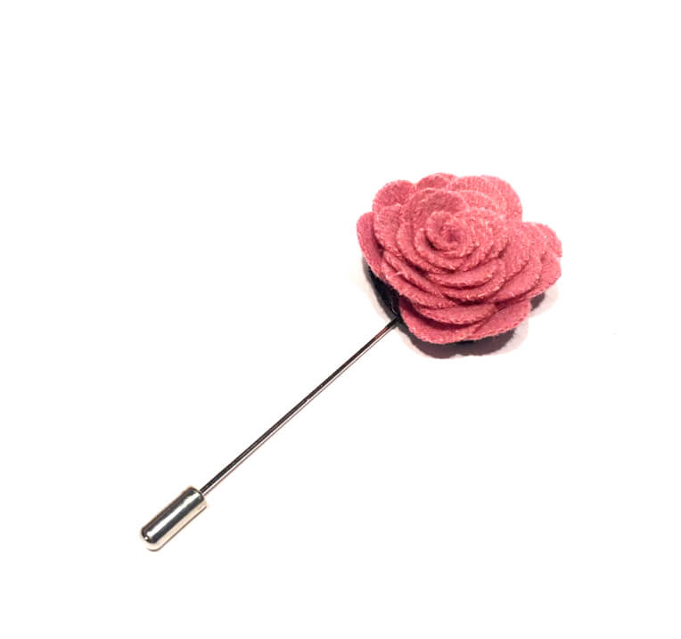 Felt Rose Lapel Pin, Baby Pink – Lapel Pins | Ties | Pocket Squares ...