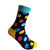 polka dot socks for men, black socks with polka dot pattern, bold socks, jazzy socks, funky socks, gift ideas for him, Happy Socks alternative