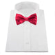 silk bow tie, red