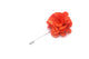 orange silk button hole flower