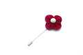 poppy lapel pin in red